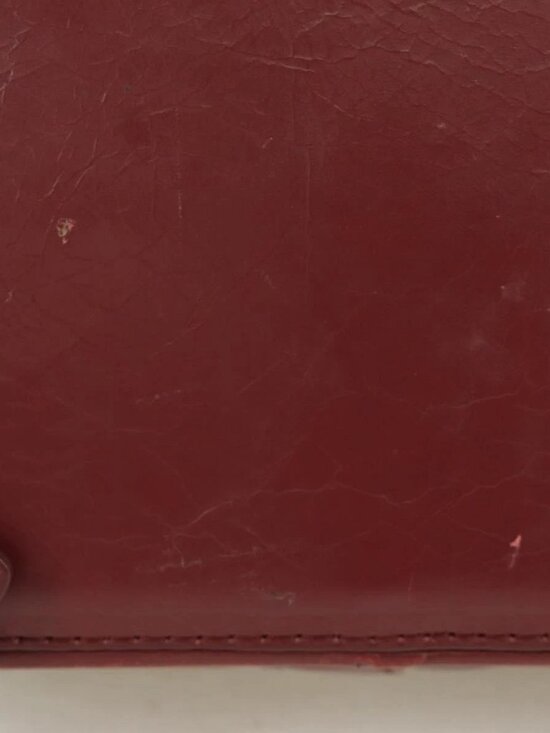 CHANEL Matelasse Chain Backpack Leather Bordeaux Silver CC Auth 172627A main image 6